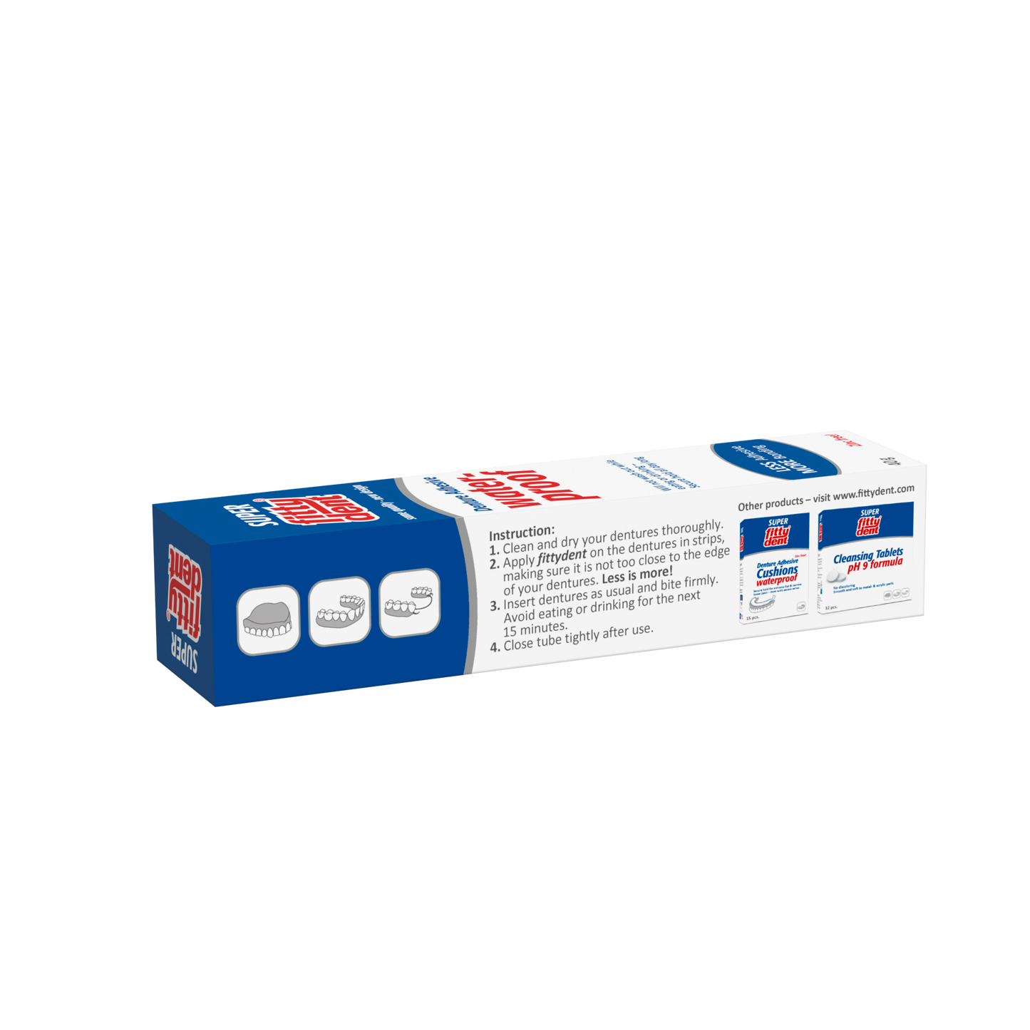 FittyDent Denture Adhesive Cream — Strong Hold 40g