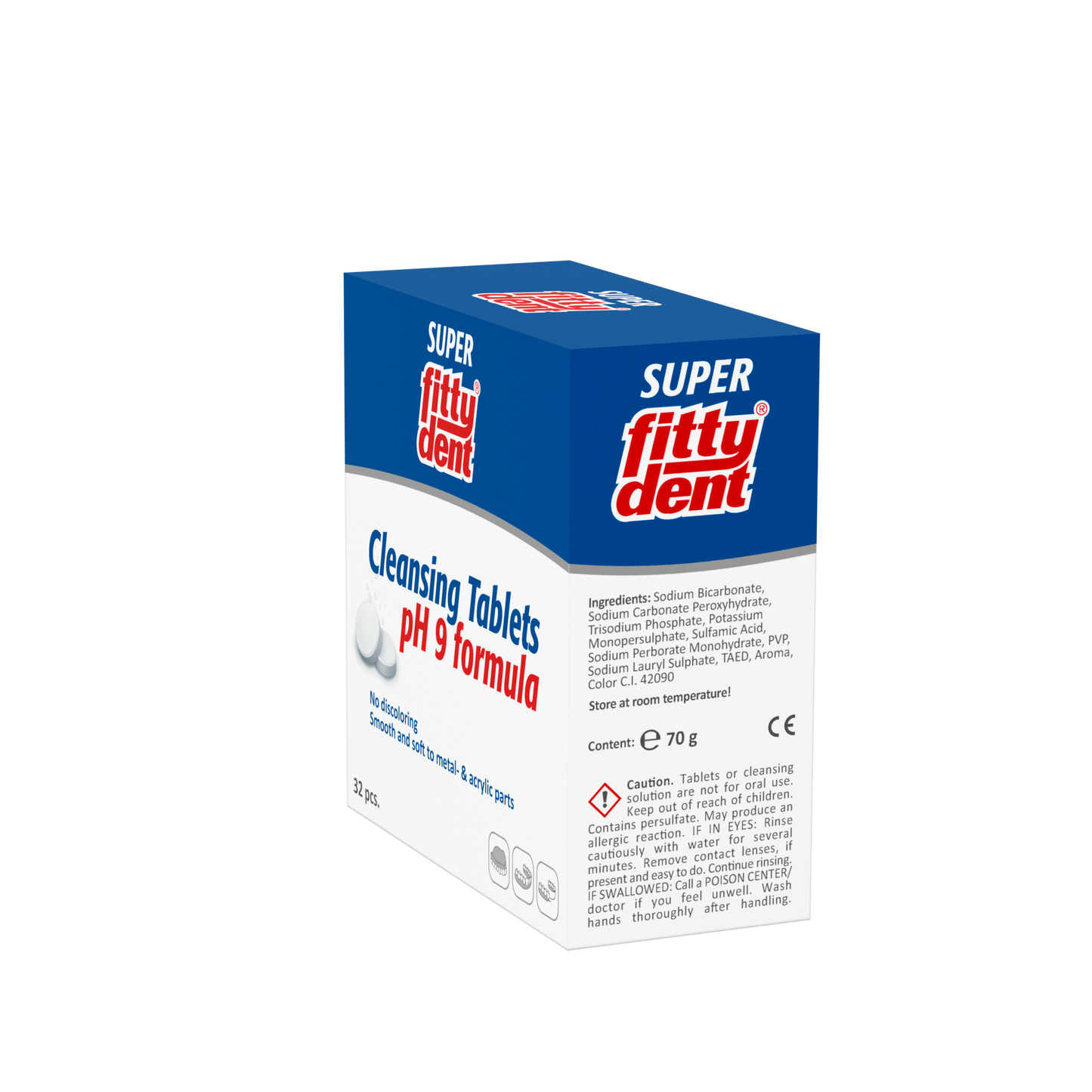 FittyDent Denture Cleaning Tablets — 32 Pack