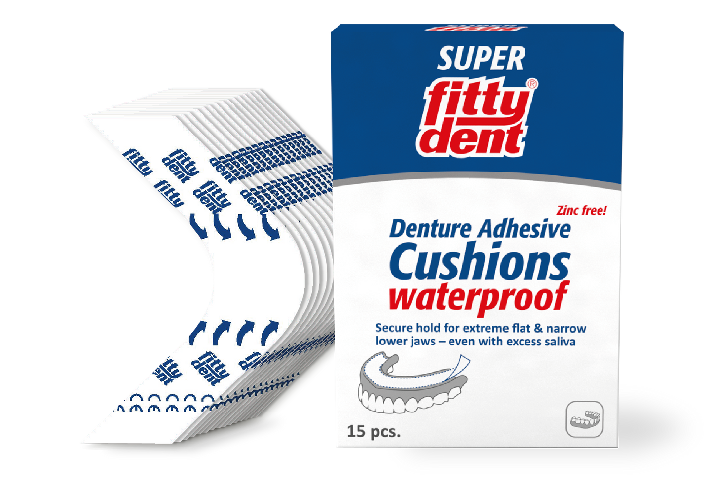 FittyDent Denture Cushion Pads — Comfort Fit 15g