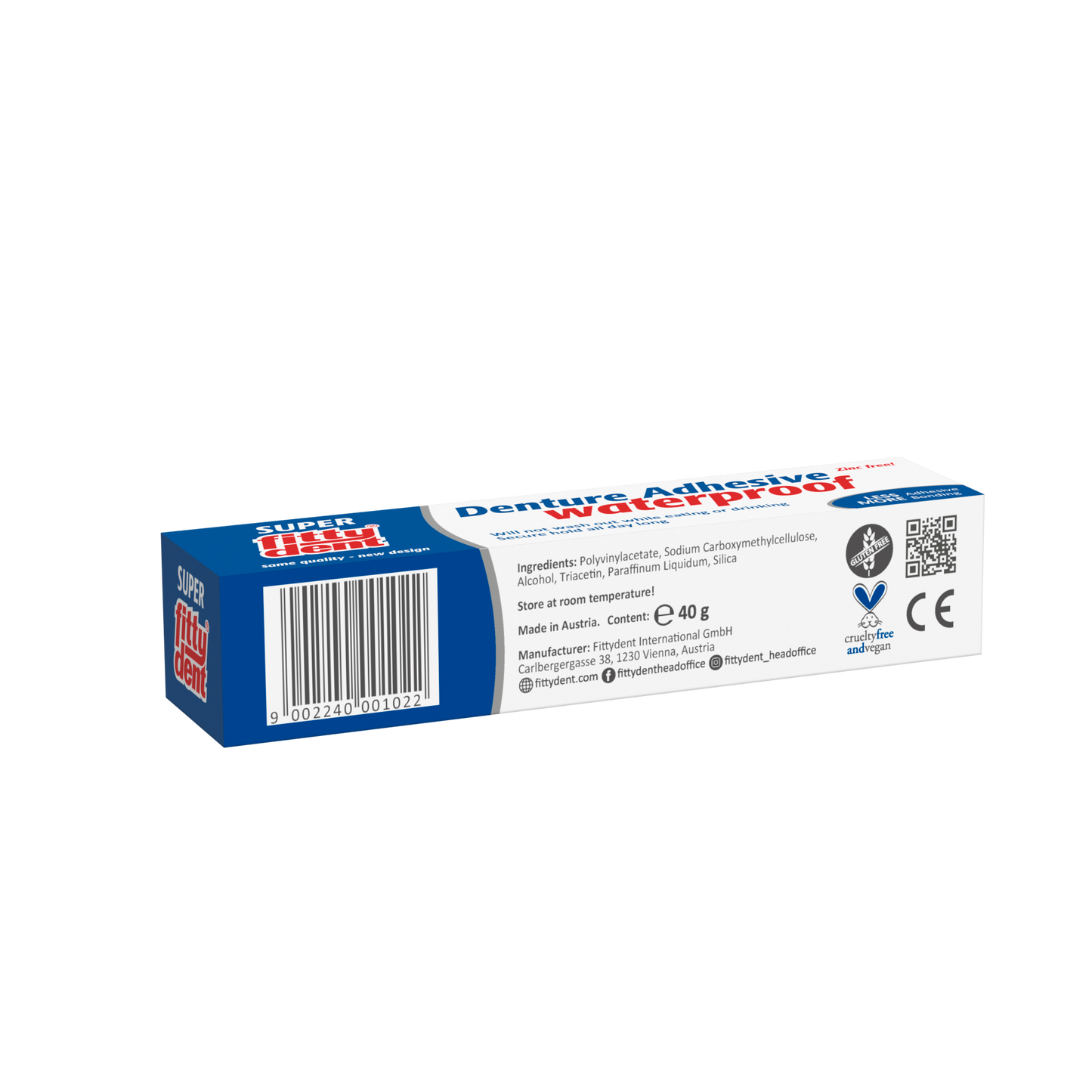FittyDent Denture Adhesive Cream — Strong Hold 20g