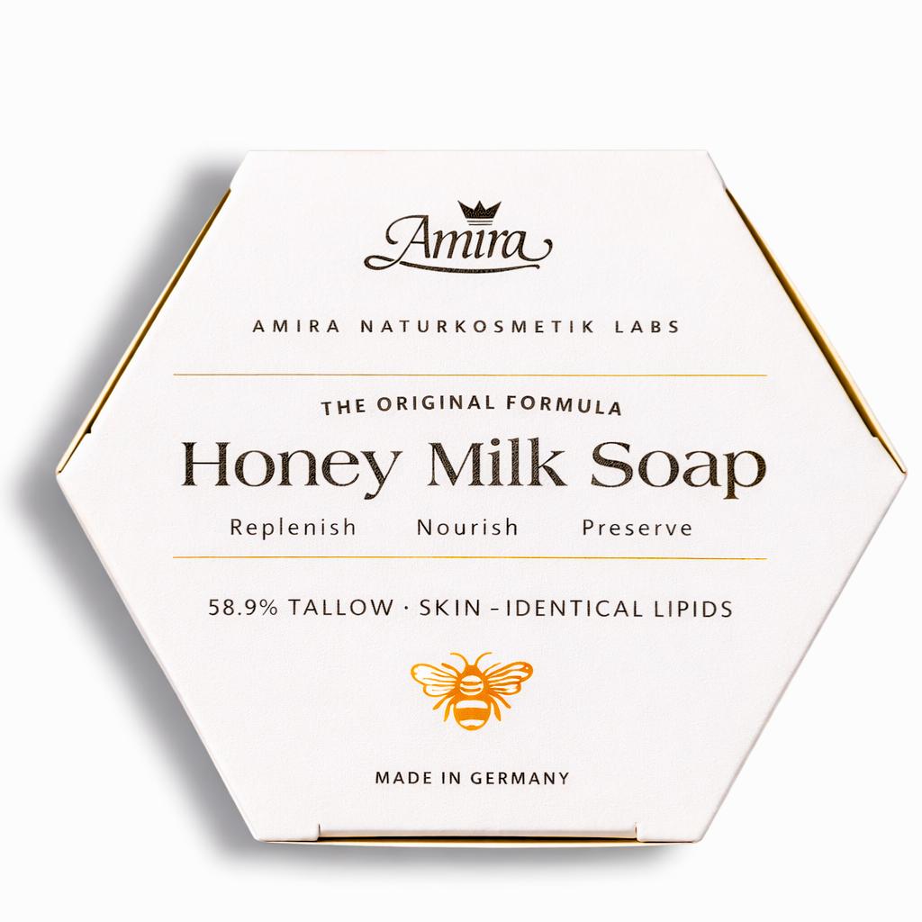 Amira Honey Milk Soap — Natural Tallow Bar 100g
